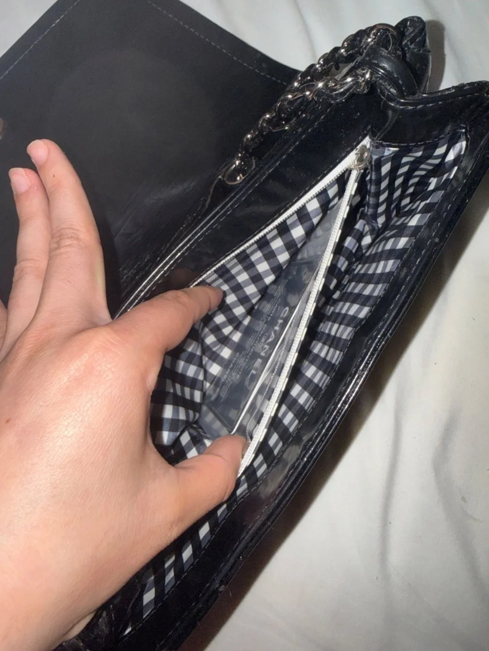 Vintage Chanel Black Leather Double Strap Bag